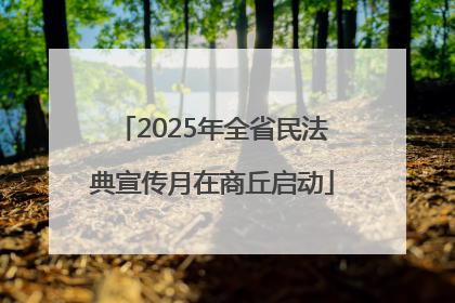 2025年全省民法典宣传月在商丘启动