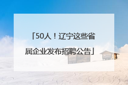 50人！辽宁这些省属企业发布招聘公告
